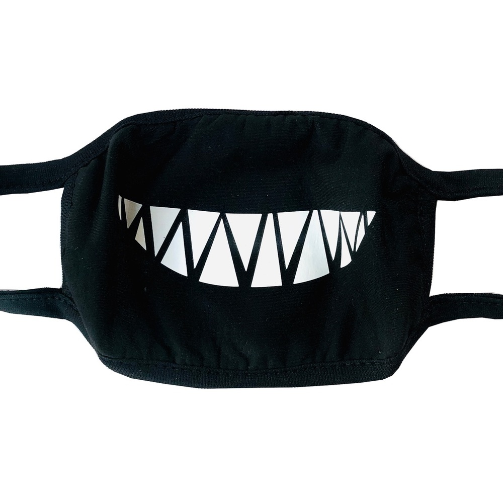 NEW Face Mask Teeth Smile Funny Design Washable